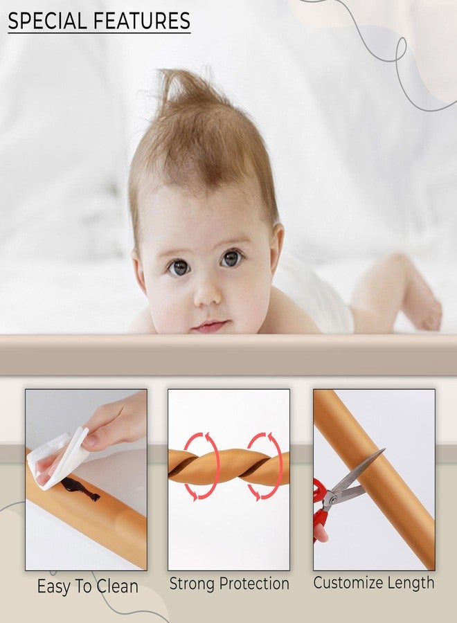 بيمبيكا واقيات حواف وزوايا الأثاث من بيمبيكا لحماية الأطفال - تصميم رفيع وأنيق لحماية حواف الطاولات والأسرة وأسطح المطابخ والأثاث من الخدوش - (شكل حرف L) (لون كريمي) - Image 3