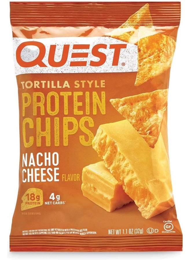 Quest Nutrition Protein Tortilla Chips, Nacho, 8 Count - Image 2
