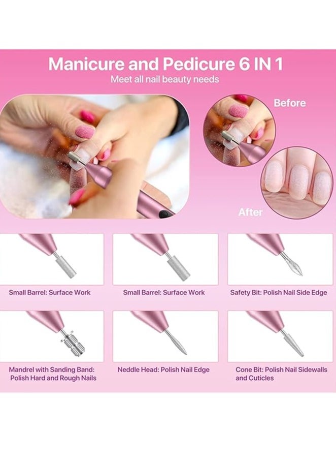 Generic - Electric nail file, Cordless electric nail drill, for acrylic nails, Gel polish, for manicure and pedicure, tools for nail file, salon nail equipment - Image 1