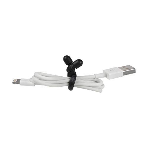 Nite Ize Original Gear Tie - 3-Inch Reusable Rubber Twist Tie - Reusable Gear Ties - Electric Cord Organizers - Twist Ties for Cords - Reusable Zip Ties - Black, 3-Inch, 24 Pack - Image 3