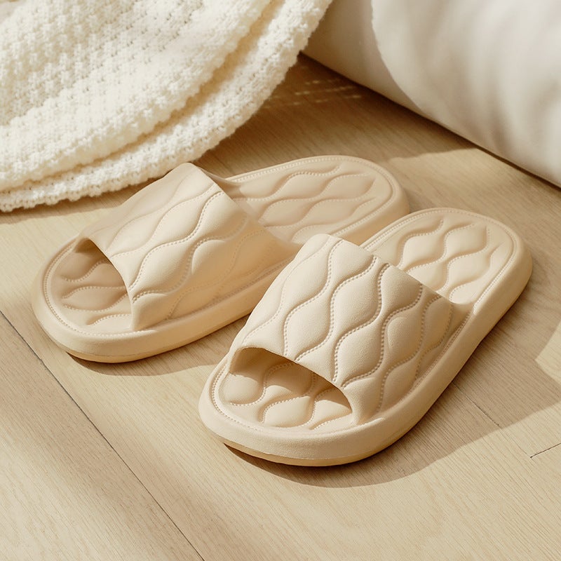 Couple’s Comfortable Travel Slides brown [men]] 