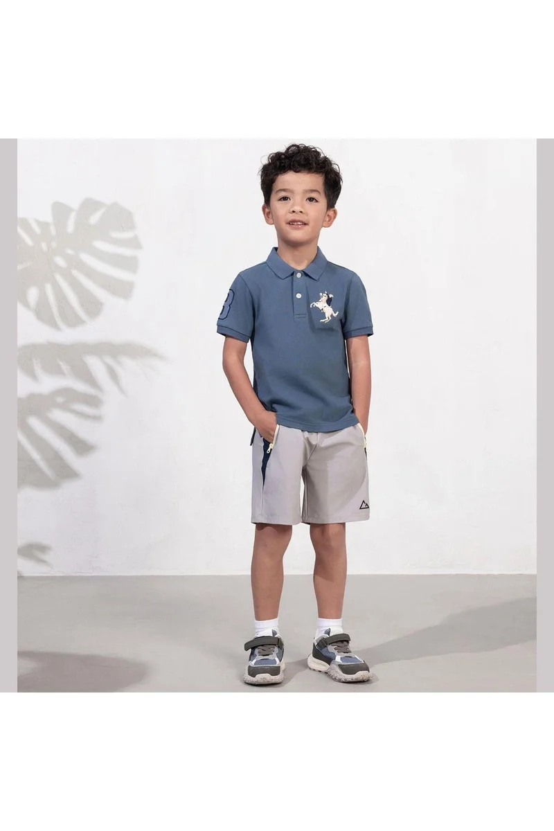 جيوردانو قميص بولو أزرق للأولاد