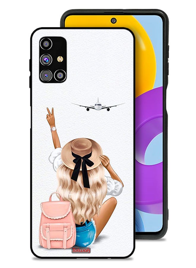 Tolwak Samsung Galaxy M31s Protective Case Cover Girl Love Travel - Image 1