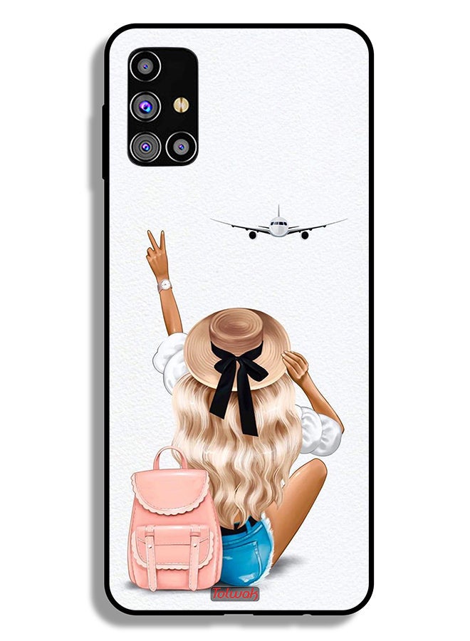 Tolwak Samsung Galaxy M31s Protective Case Cover Girl Love Travel - Image 2