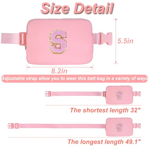 Uygafly 10th 20th 30th 40th 50th 60th 70th Birthday Gifts for Mom Daughter Friends Sister Girlfriend Her,Belt Bag for Women Girls Teens Trendy Waist Packs Fanny Pack Crossbody Bags | Peach,S - Image 4