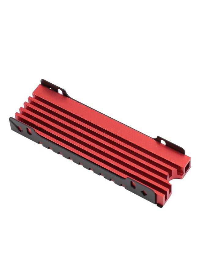 Thoraya - M.2 NVME 2280 SSD Heatsink Support Single Double Sided SSD Heatsink with Thermal Silicone Pads for PC for PS5 for PS5 Slim Red - Image 1