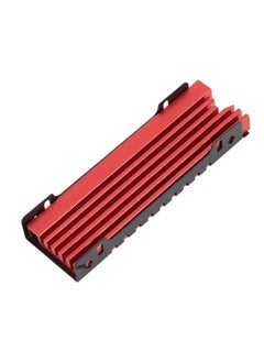 Thoraya M.2 NVME 2280 SSD Heatsink Support Single Double Sided SSD Heatsink with Thermal Silicone Pads for PC for PS5 for PS5 Slim Red  - Image 5