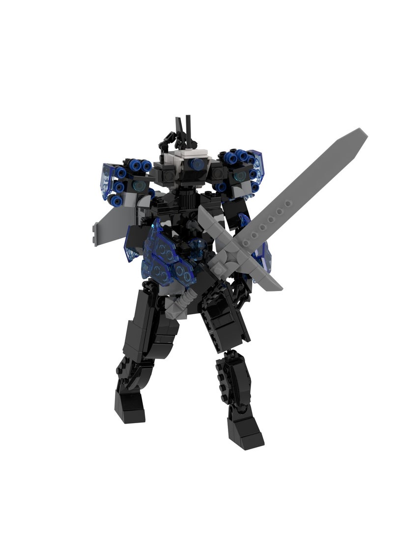 520 Pcs Skibidi Toilet Man Toy Building Blocks Armored Sword Chainsaw Monitor Man Toy Ideas Toys Battle Game Model Ideas Toys Gifts For Adult And Kids  - Image 2