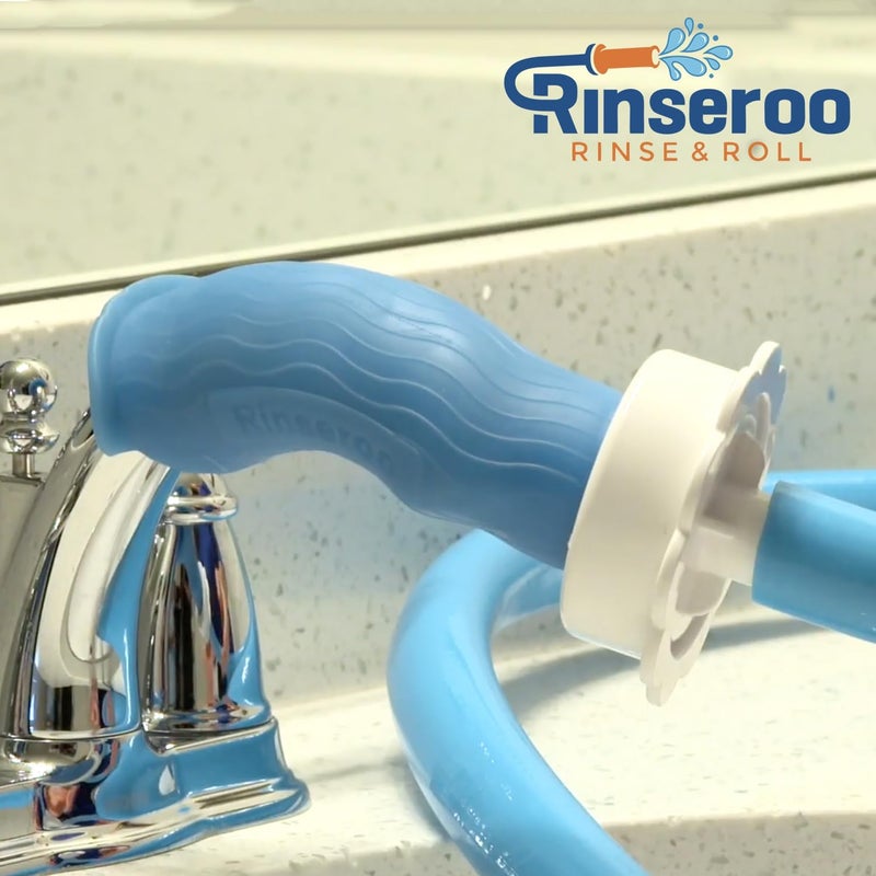 Rinseroo (2 Pack) Replacement Hose Connectors for TUB Faucet & Sprayer, Slip-On Hose Attachment for Cleaning Tubs & Bathing Pets. Faucet Adapter Fits Spouts Up to 3" Wide ( Sold Separately)… - Image 4