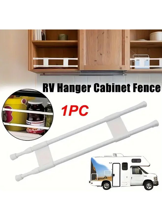White Adjustable RV Cabinet Shelf 9 84 Inch to 15 75 Inch Extendable Removable Divider Panel - Image 3