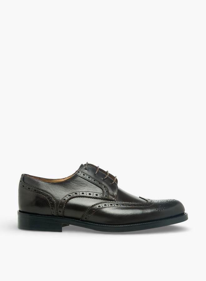 DUCHINI Men Lace-Up Leather Derby Shoes - Image 3