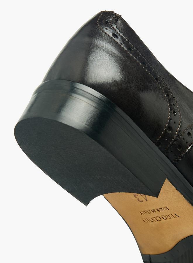 DUCHINI Men Lace-Up Leather Derby Shoes - Image 5