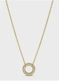 PANDORA Pandora Logo Pavé Circle Collier Necklace