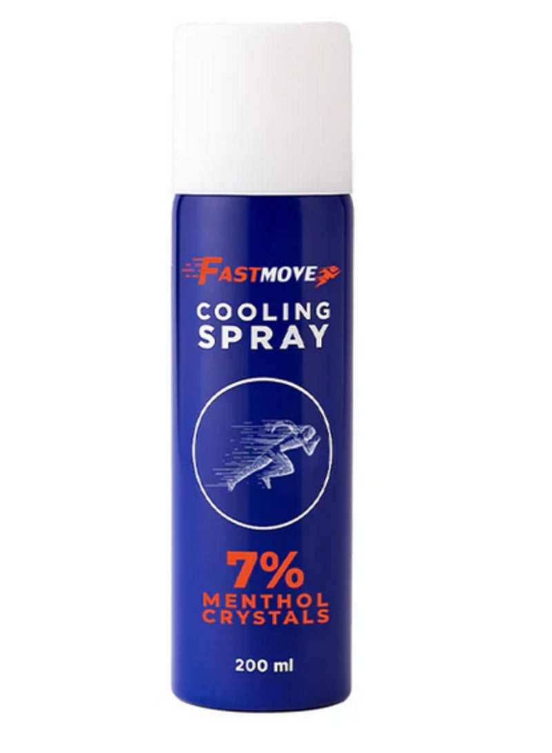 FASTMOVE Fast Move Cooling Spray 7% Menthol Crystals 200ml - Image 1