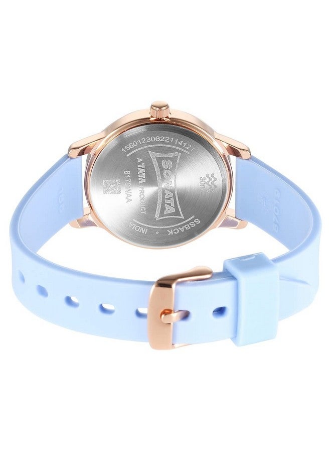 Sonata Splash Silver Dial Women Watch with Plastic Strap-8178WP01 - Image 4