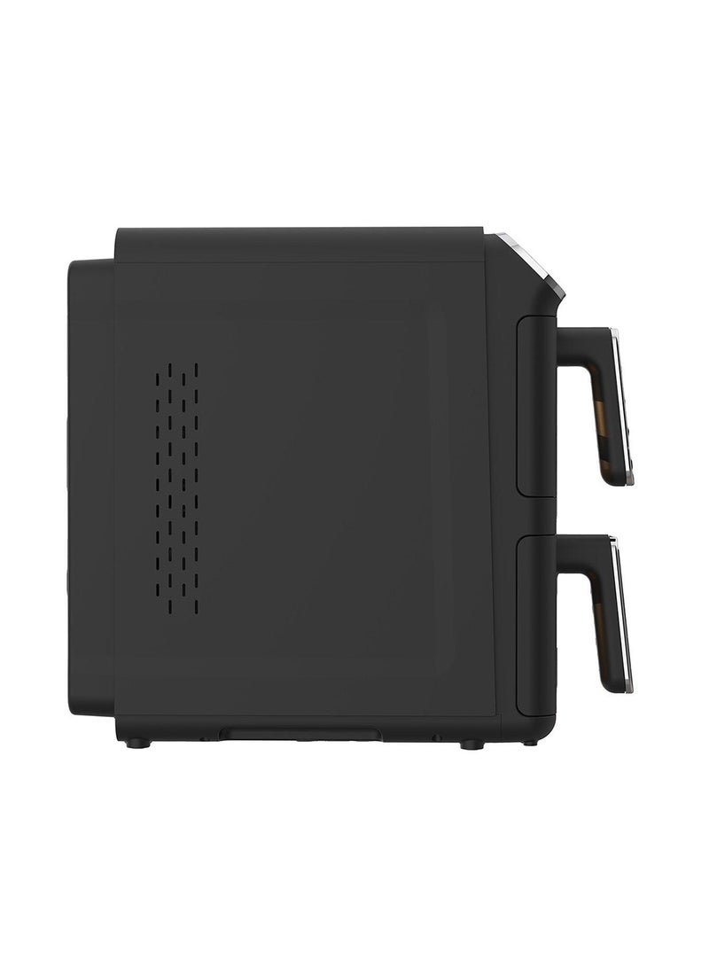 PALSON Air Fryer Dual Drawer 11L Vertical 2460W, Black - Image 2