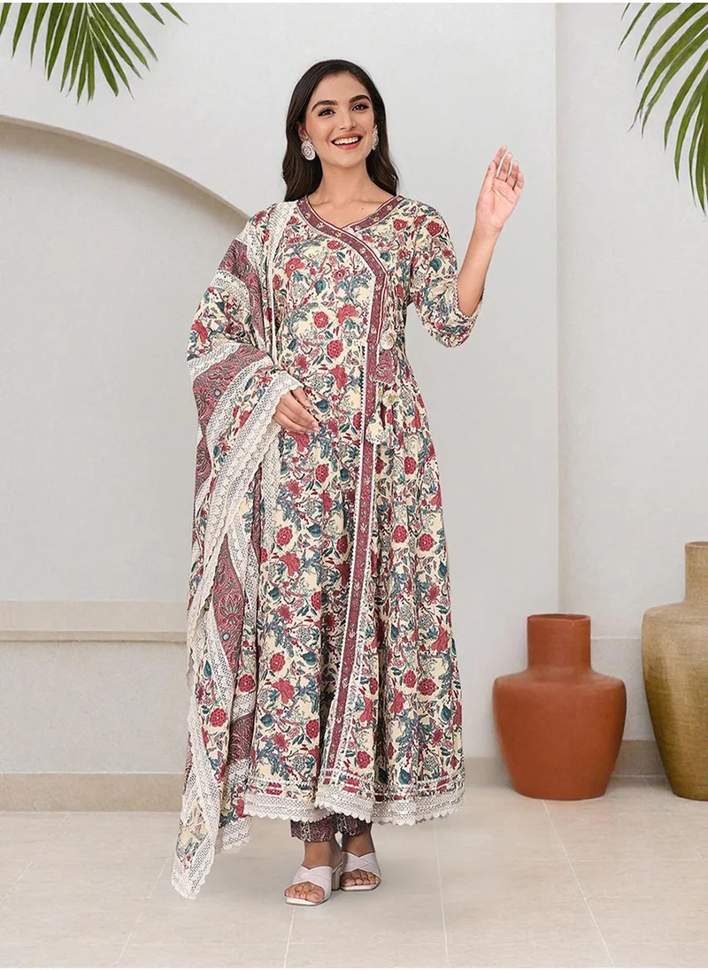 آي شين Women Multi Cotton 3 pcs Kurta Set