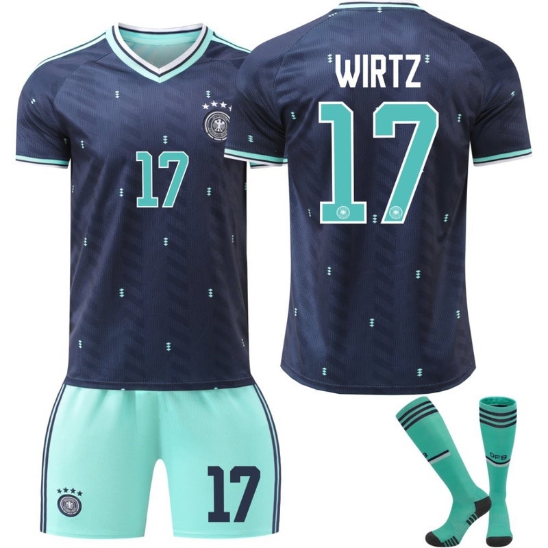 زي تدريب كرة القدم كأس العالم 2026 ألمانيا جيرسي رقم 13 مولر 7 هافيرتز 8 كروس بدلة الرجال للأطفال - Image 1