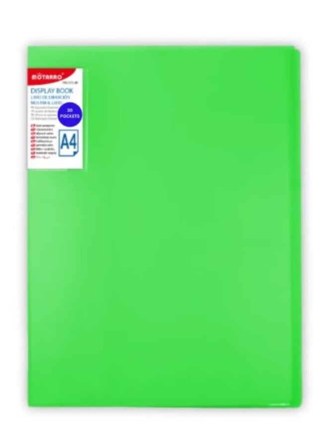 MOTARRO Display Book 30 Pocket Folder Wallet Bag Documents Organizer File Pouch Bill Folder Document Folders Organizer School Office Binder - Image 2