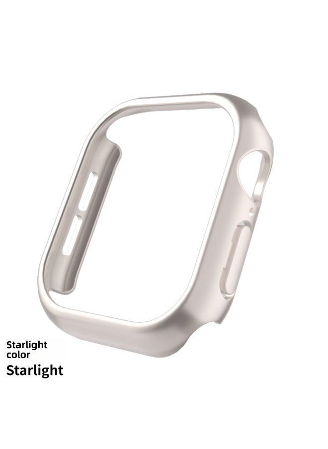 For Apple 46/44/41/45 Watch Iwatch S10 49MM Border Ultra Half Bag Protective Case-Color:Black Frame (no Glass) + Carton Packaging-Exterior Dimension:38mm
