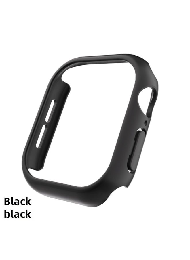 For Apple 46/44/41/45 Watch Iwatch S10 49MM Border Ultra Half Bag Protective Case-Color:Black Frame (no Glass) + Carton Packaging-Exterior Dimension:38mm