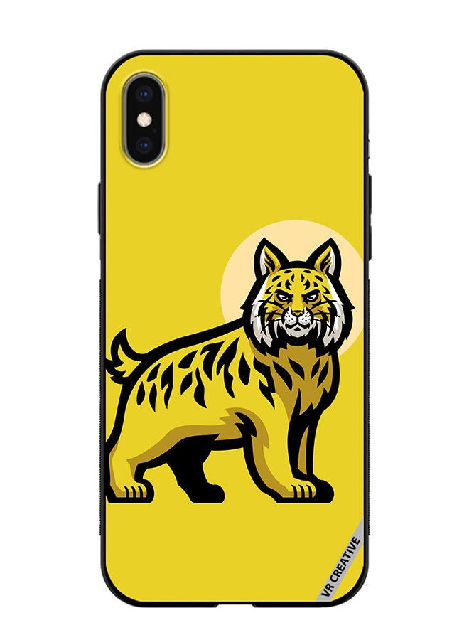 VR CREATIVE Protective Case Cover For Apple iPhone XS Max Bobcat Design Multicolour - Image 1