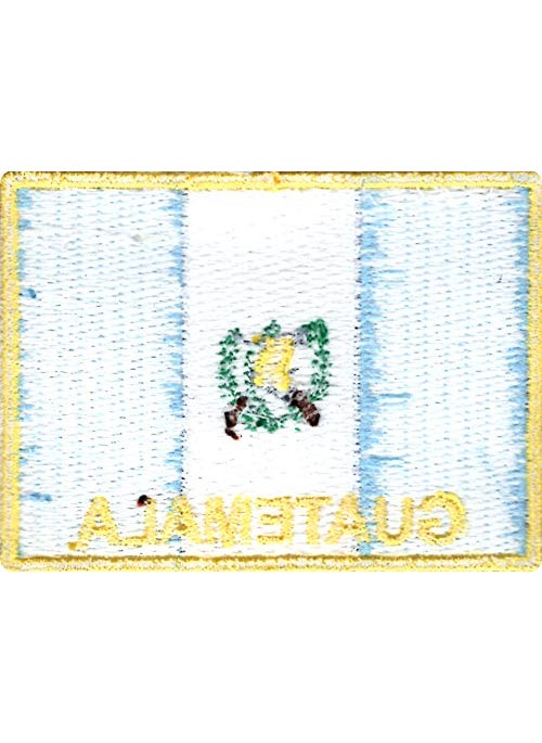 Artist Unknown - Guatemala Flag Applique Embroidered Sweing Patch Suitable for Jackets, Bags, T-Shirts, Jeans, Pants, Outdoor Clothing ; Size: 7cm x 5cm ; Imported from Malaysia (1 Piece) - Image 1