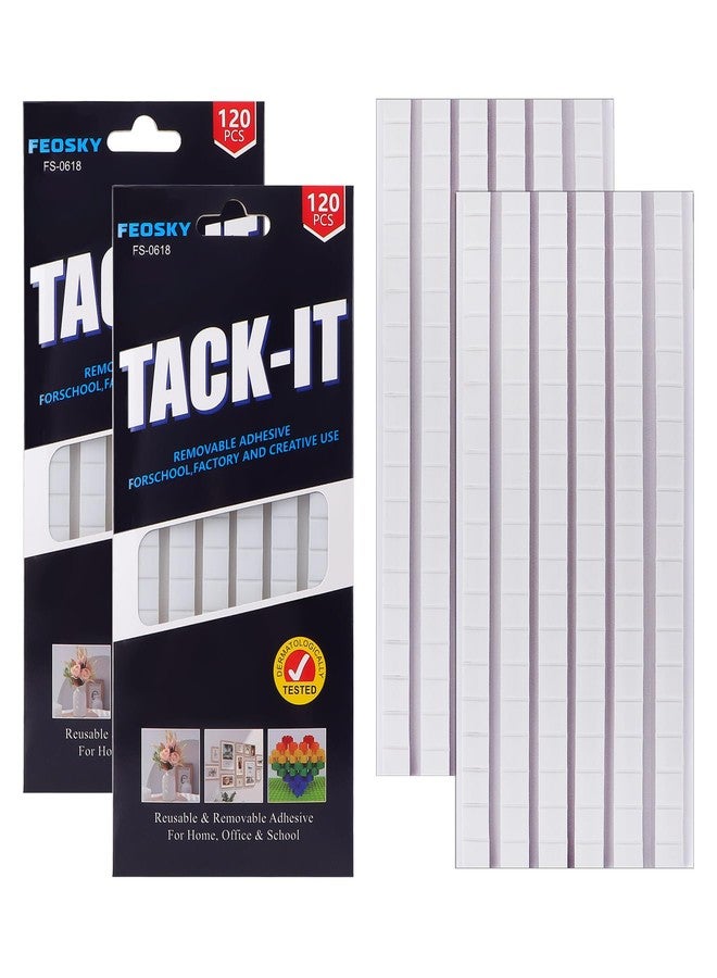 Feosky Adhesive Poster Sticky Tack Putty, Reusable and Removable Adhesive Putty, Mounting Putty for displaying Wall Paintings, Picture, Decoration, Crafts (White,Pack of 2) - Image 1