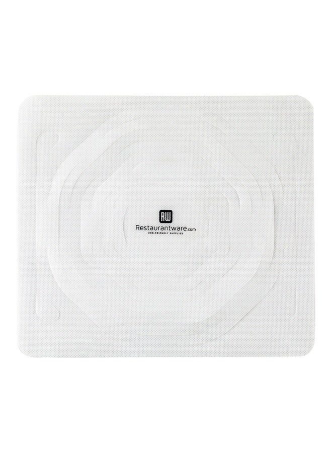 Restaurantware Bag Tek 9.8 Inch Net Bags, 100 Expandable Net Shopping Bags - Built-In Handles, Disposable, White Non-Woven Net Market Bags, Honeycomb Design, For Take Out Or Delivery - Image 1