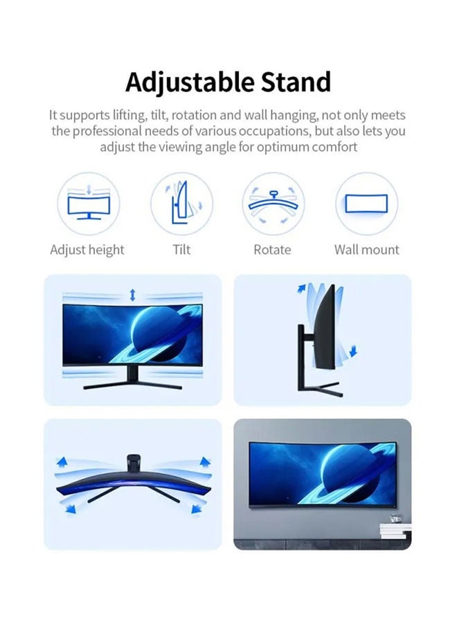 Xiaomi 34-Inch VA LED WQHD Curved Gaming Monitor With 144Hz, AMD FreeSync and DisplayPort HDMI 34inch Black - Image 5