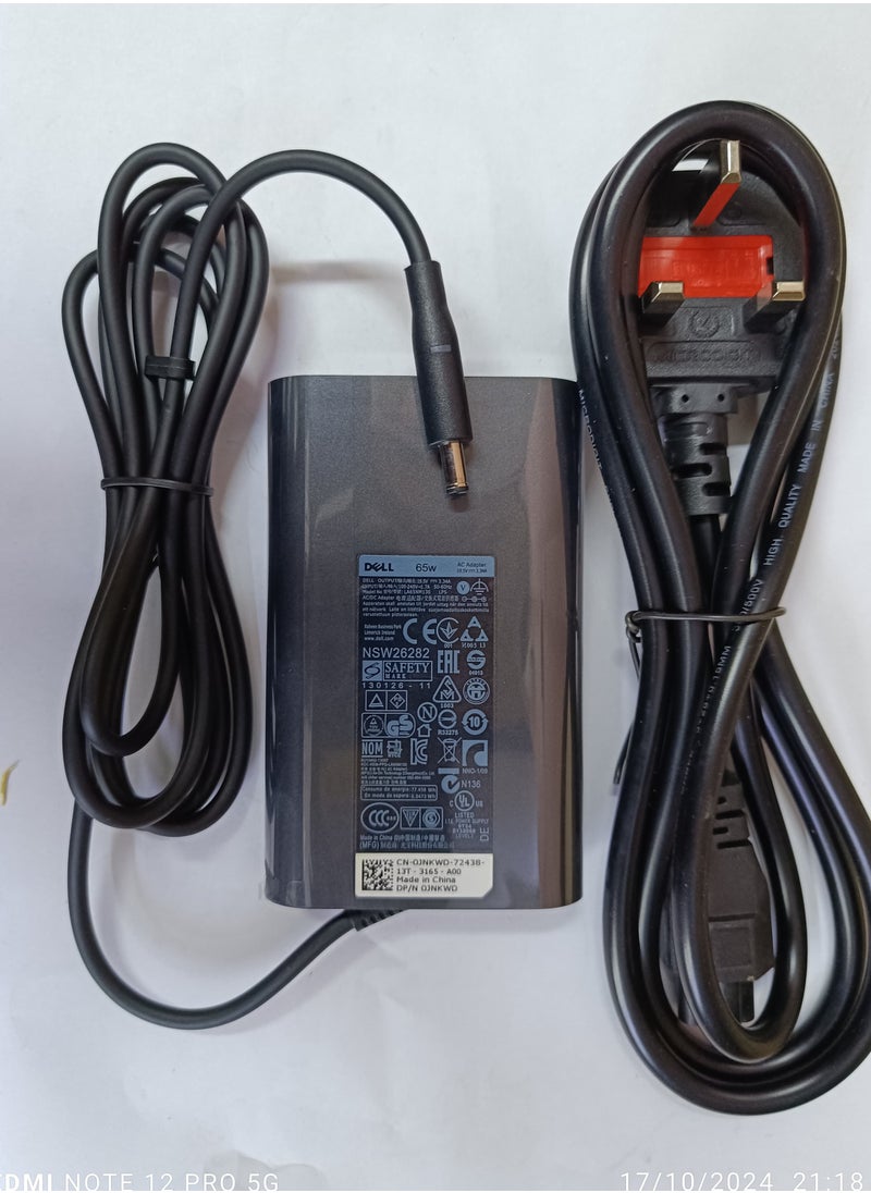 CS 65W 19.5V 3.34A 4.5*3.0mm AC ADAPTER DELL LAPTOP  - Image 1
