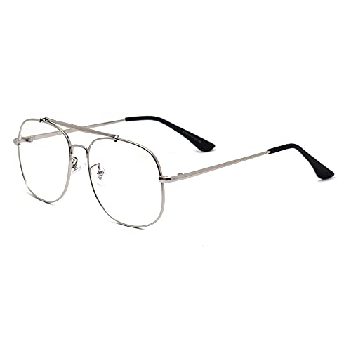 Peter Jones Square Medium Computer Glasses for Men Women with Zero Power Blue Light BlockingLenses (SIZE MEDIUM) AG234 - Image 2