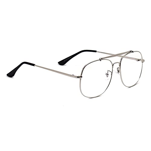 Peter Jones Square Medium Computer Glasses for Men Women with Zero Power Blue Light BlockingLenses (SIZE MEDIUM) AG234 - Image 3