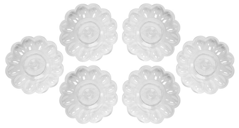 Black Duck Brand Deviled Egg Crystal Clear 95 Diameter Presence Serving Trays Perfect for Any Party or Social Gathering 6