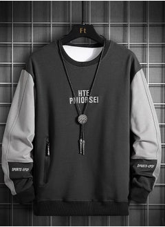 Men's Long Sleeved Sweater Trend Korean Youth Top T-Shirt Autumn 2021
