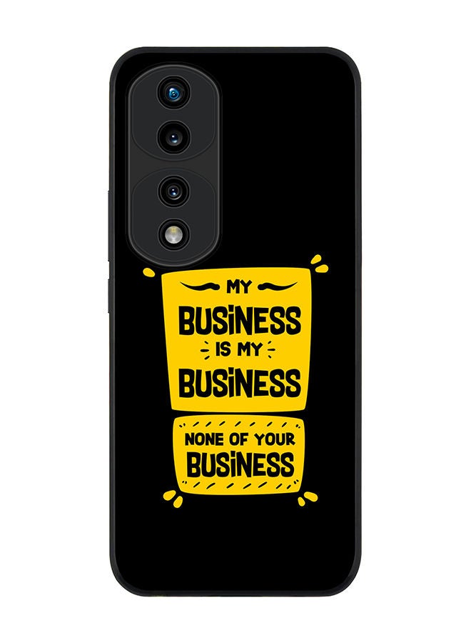 Stylizedd Rugged Black edge case for Honor 70 Pro Slim fit Soft Case Flexible Rubber Edges Anti Drop TPU Gel Thin Cover - My business - Image 1
