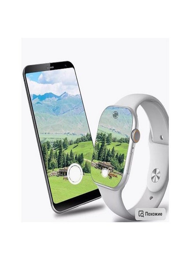 W&O X9 Plus PRO2 Series 10 Wearfit Pro Smart Watch 2.02 Inch SUPER AMOLED Screen Unlock AI Chat GPT GPS NFC Bluetooth V5 Call Wireless Charger - Silver - Image 2