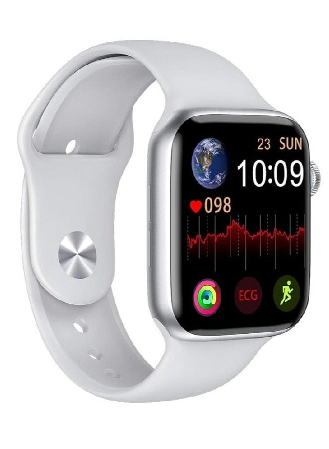 W&O X9 Plus PRO2 Series 10 Wearfit Pro Smart Watch 2.02 Inch SUPER AMOLED Screen Unlock AI Chat GPT GPS NFC Bluetooth V5 Call Wireless Charger - Silver - Image 1