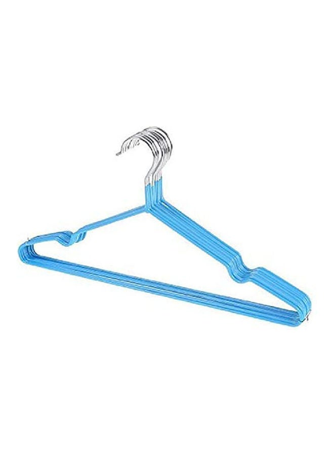 NIBEMINENT Adult Non-Slip Metal Shirt Trouser Hook Hangers Coat BLue - Image 1