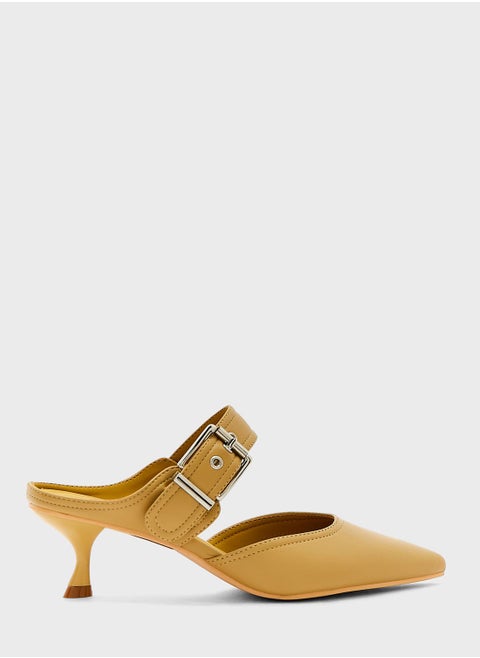 Pointed Toe Ankle Strap High Heel Sandals