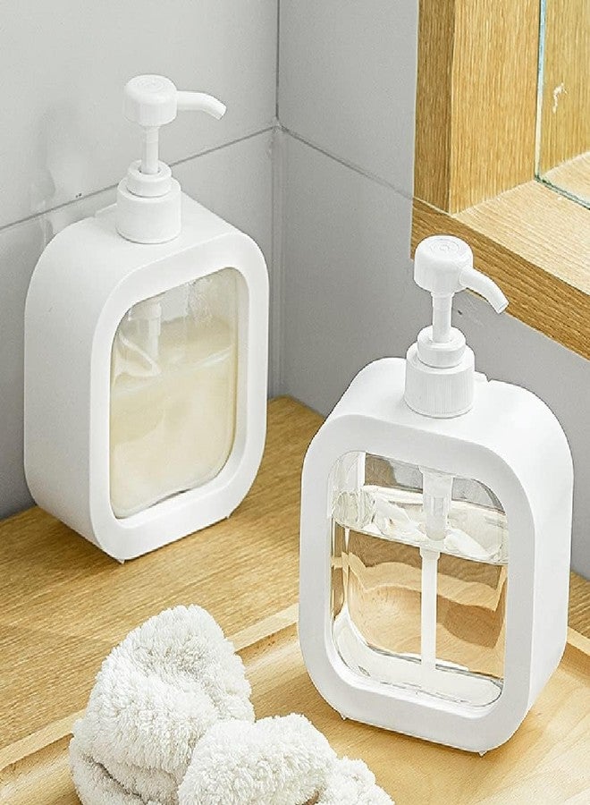 MVM Enterprise Soap Dispensers Shower Dispensers Bath Kitchen Countertop Soap Dispenser Manual Press Soap Pump Dispenser for Dish soap Lotion soap Dispenser Pump Pump Bottle (Pack of 1) - Image 4
