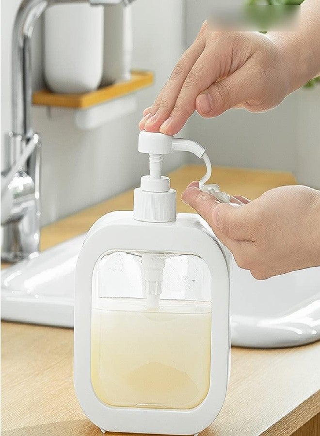 MVM Enterprise Soap Dispensers Shower Dispensers Bath Kitchen Countertop Soap Dispenser Manual Press Soap Pump Dispenser for Dish soap Lotion soap Dispenser Pump Pump Bottle (Pack of 1) - Image 1