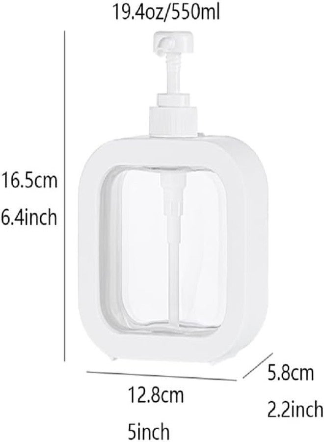 MVM Enterprise Soap Dispensers Shower Dispensers Bath Kitchen Countertop Soap Dispenser Manual Press Soap Pump Dispenser for Dish soap Lotion soap Dispenser Pump Pump Bottle (Pack of 1) - Image 3