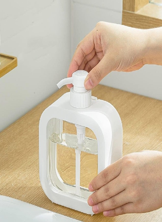 MVM Enterprise Soap Dispensers Shower Dispensers Bath Kitchen Countertop Soap Dispenser Manual Press Soap Pump Dispenser for Dish soap Lotion soap Dispenser Pump Pump Bottle (Pack of 1) - Image 5