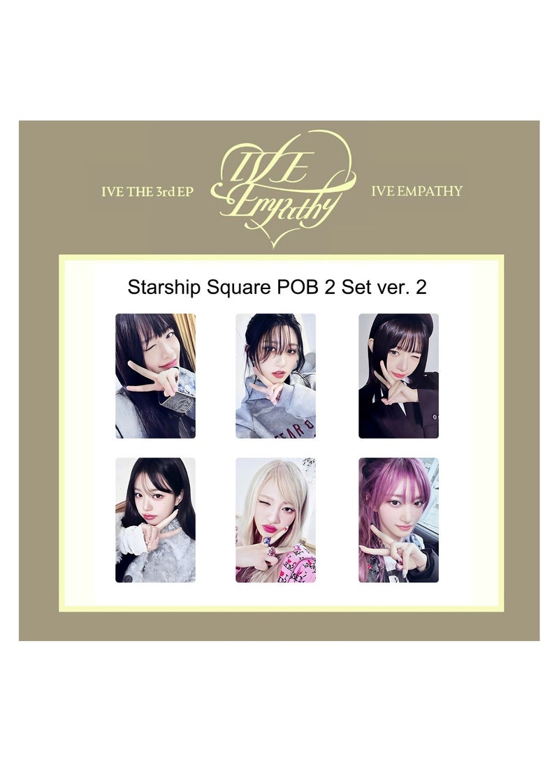 NIBEMINENT 6 Pcs Kpop IVE - Empathy Lomo Cards Card For Fans Collection Gifts