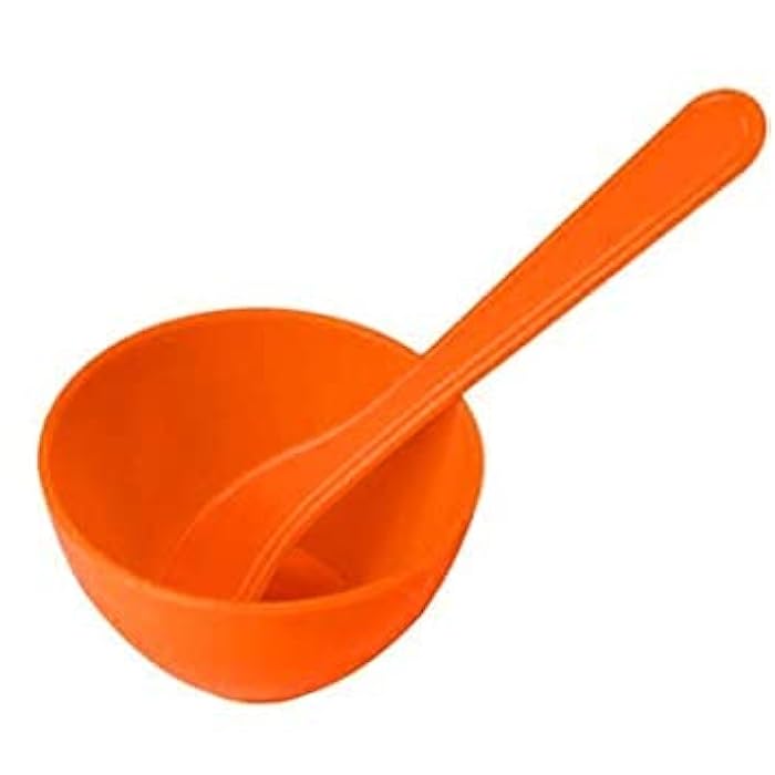 KAVIN Professional Use 6 In 1 Bleach Mixing Tool Kit Bleach Bowl With Spoon, Brush And Stick For Home And Parlour Use Random Colours - Image 4