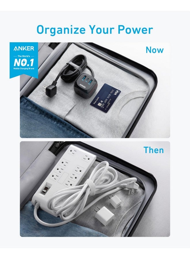 Anker Anker 20W USB C Power Strip, 321 Power Strip with 3 Outlets and USB C Charging for iPhone 15/15 Plus/15 Pro/15 Pro Max, 5 ft Extension Cord, Power Delivery Charging for Dorm Rooms,Home Office(Black)  - Image 4