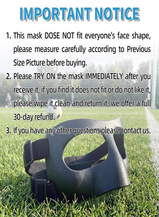HIAARO QK03B Matte Nose Guard for Broken Nose, Basketball Face Mask, Protective Sports Shield for Soccer, Adjustable with Padding for Men and Women - Image 4