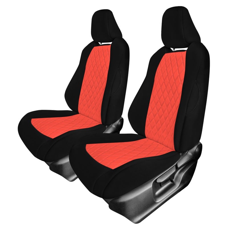 FH Group CustomFit Car Seat Covers Specifically Made for 20202024 Toyota Corolla Front Set Red Ultraflex Neoprene Waterproof Automotive Seat Covers Toyota Accessories