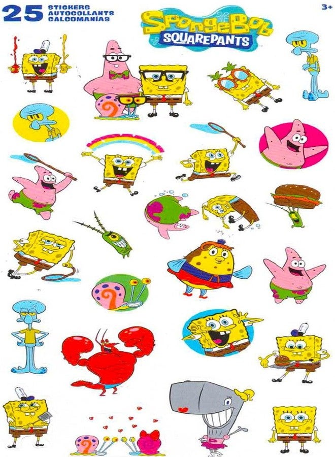 SpongeBob SquarePants Spongebob Water Bottles 3 Pack - Bundle with 3 Reusable Drink Cups for Home, School, Sports, Party Favors Plus Stickers, More | 20 Oz Water Bottles Set - Image 3